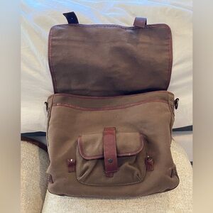 Will Leather Goods canvas leather bag.